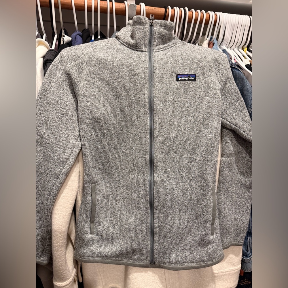 Patagonia Heather Gray Zip-Up Fleece